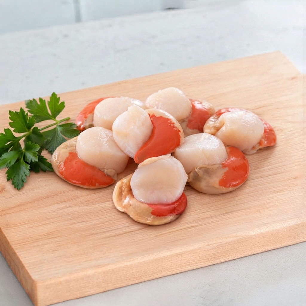 Conchas con coral y sin caparazón x 1Kg