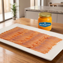 Tiradito de Salmón al Ají Amarillo x 200 gr